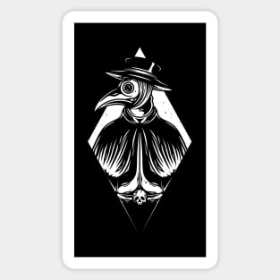 Plague Doctor Vintage Tattoo Art Sticker